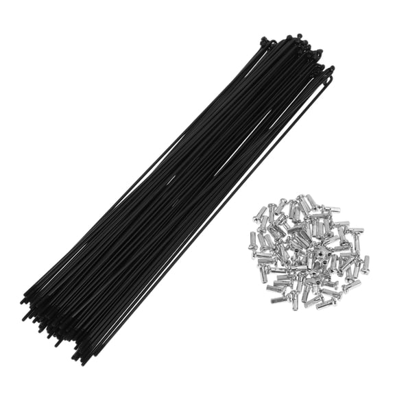 72 Set 14G Bicycle Spoke 246mm Bike Wheel Spoke Carbon Steel Black