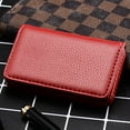 thumbnail image 4 of sunsanly Faux Leather Business Card Holder with Magnetic Closure Slim Compact Size Portable Business Card Carrier Name Card Organizer, 4 of 8