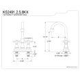 thumbnail image 2 of Kingston Brass KS2495KX Bar Faucet, Oil Rubbed Bronze, 2 of 2
