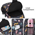 thumbnail image 3 of Rocket and Spacecraft Sling Backpack, Moon and Sun Design, Galaxy Nebula Crossbody Bag for Outer Space Lovers, 3 of 6