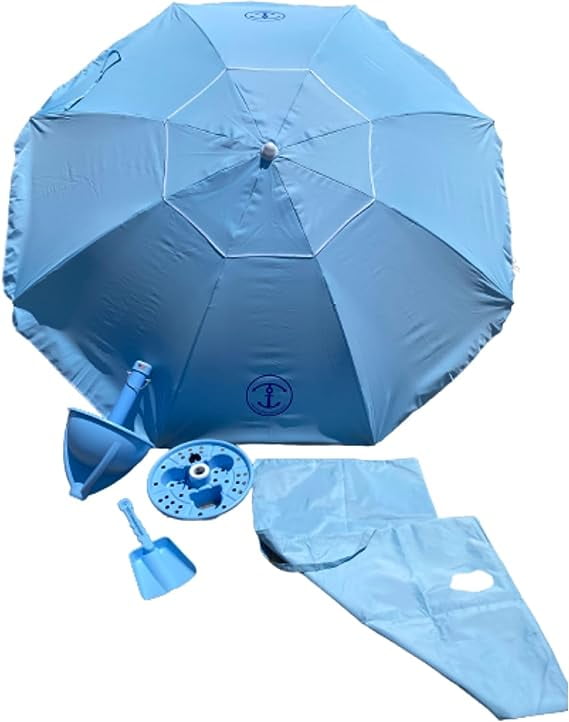 Anchor Works AllInOne Beach Umbrella System Includes AnchorONE Sand