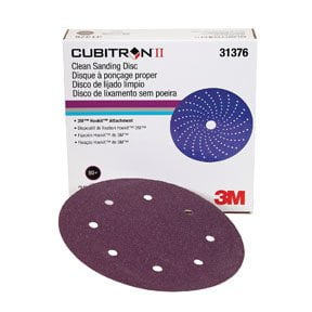 3M 31376 Cubitron II Hookit Clean Sanding Abrasive Disc 8 in, 80, 25 discs per box