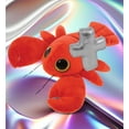 thumbnail image 4 of DolliBu Big Eye Red Lobster Stuffed Animal with Silver Cross Plush - Religious Baby Baptism Gifts for Boys and Girls, Cute Dedication Christening Gifts Plush Prayer Toy Healing Teddy Bear - 6 Inches, 4 of 6