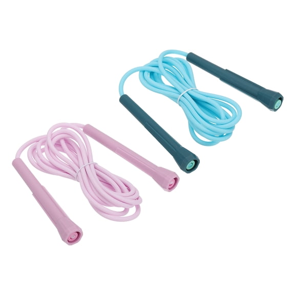 Uxcell Jump Ropes Workout Jumping Rope Adjustable Tangle-Free Skipping Rope Purple/Blue 2 Pack