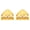 A-2Pcs, variant on 5.3*3.8" Table Napkin Holder – Gold-Plated Square Stainless Steel Napkin Organizer, Triangle Vertical Metal Towel Holder, Small Tissue Dispenser for Kitchen & Picnic