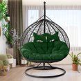 thumbnail image 2 of Lovote Double Swing Chair Cushion Egg Chair Cushion Waterproof and Thick Outdoor Hanging Seat Cushion for Garden Washable and Comfortable (Chair not Included), 2 of 6