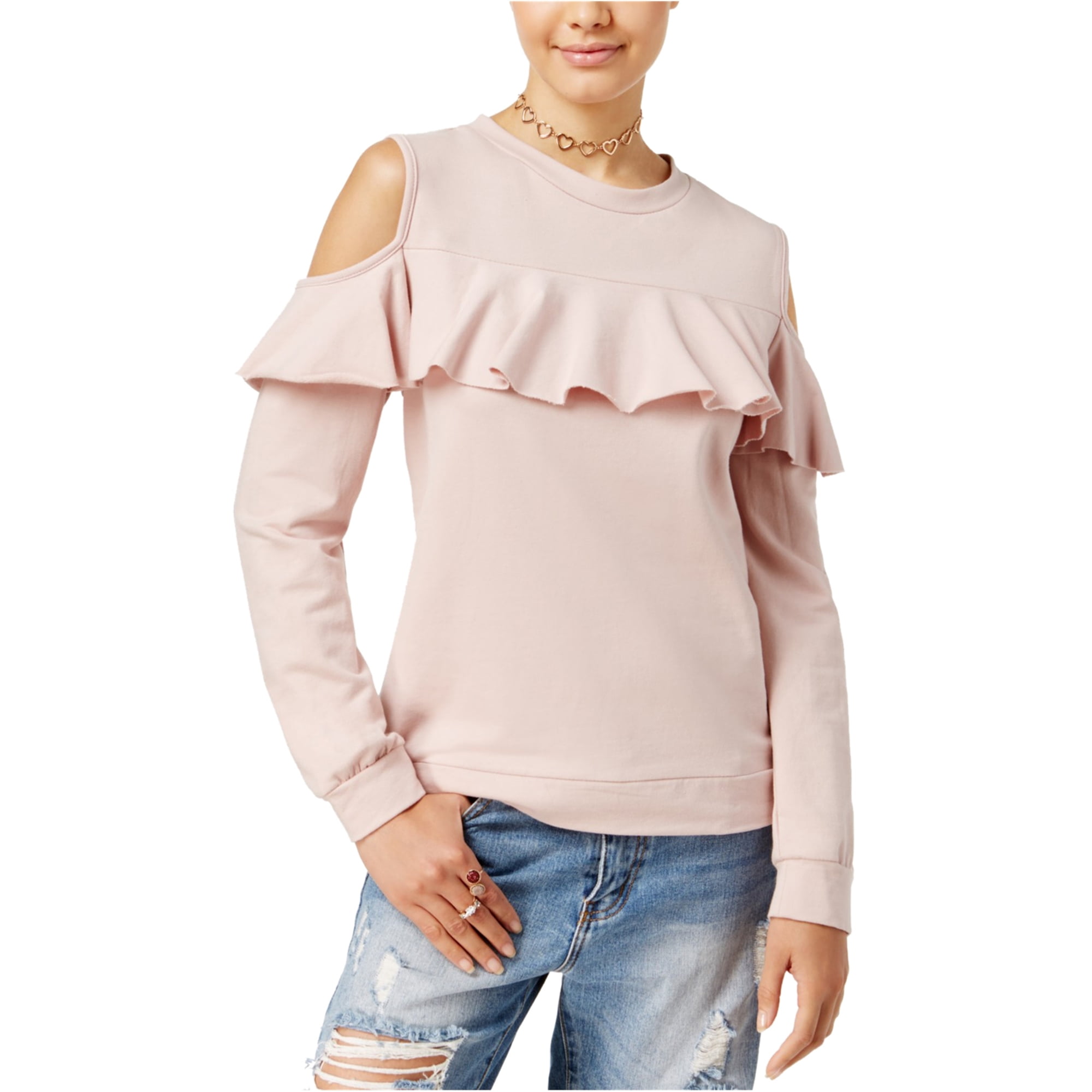 women's cold shoulder sweatshirts
