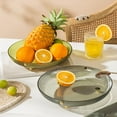 thumbnail image 1 of Fruit Tray Large Capacity Anti-deformed Strong Load-bearing Stripe Design Light Luxury Afternoon Tea Dessert Fruit Plate Kitchen Dinnerware, 1 of 8