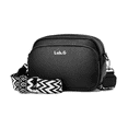 thumbnail image 1 of Bolso De Moda De Piel Blanda Y Correas Lab.G  Negro, 1 of 5