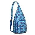 thumbnail image 1 of Nautical Great White Shark Backpack - Realistic Ocean Predator Pattern, Multi-Pocket Organization, 1 of 4