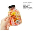 thumbnail image 6 of Riguas 1 Bottle Hair Ties 1000 Pcs Multi Colors Disposable Mini Hair Rings Children Girls Rubber Bands Sweet Color Elastic Large Quantity Hair Bands with Storage Bottle, 6 of 6