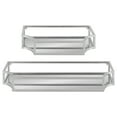thumbnail image 3 of Kate and Laurel Ciel Modern Glam Metal Wall Shelf Set, Set of 2, Silver, Elegant Wall Decor and Storage, 3 of 7