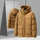 thumbnail image 1 of Chaqueta corta con capucha para hombre, chaqueta de invierno nueva para hombre, abrigo cálido de plumón de pato que combina con todo a la moda para hombre, 1 of 4