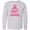 AC-Heather Grey, variant on Stomp out Breast Cancer with Pink Cowgirl Boots Long Sleeve Youth T-Shirt