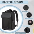 thumbnail image 4 of 15.6" Travel Laptop Backpack for Adult Carry On Backpack Flight Approved for Work Business College Laptop Bag,GB00595-Black, 4 of 7