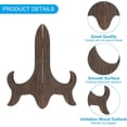 thumbnail image 3 of PATIKIL 5 Inch Picture Frame Stand, 5 Pack Resin Easel Plate Holders Imitation Wood Folding Decorative Plate Stand for Display Photo Frame Certificates Book, Wood Pattern, 3 of 6