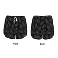 thumbnail image 3 of Balery White Pineapples Pattern Women's Running Shorts with Liner 2 Pockets Elastic Workout Athletic Gym Yoga Shorts-XX-Large, 3 of 7