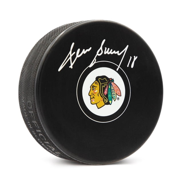 Denis Savard Rondelle de Hockey des Blackhawks de Chicago Signée