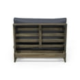 thumbnail image 6 of Roy Outdoor Acacia Wood Club Chairs with Cushions, Set of 2, Gray and Dark Gray, 6 of 10