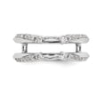 thumbnail image 4 of Solid 14K White Gold Engagement Wedding Ring Diamond Guard Size 6 (.268 cttw.), 4 of 8