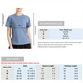 thumbnail image 4 of Camiseta de yoga para mujer, camisetas de manga corta con cuello redondo, dobladillo dividido, ahuec Abanopi Camiseta de yoga para mujer, 4 of 7