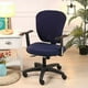 thumbnail image 3 of Office Chair Swivel Stretch Sofa Cover Seat Cover For Office Chair Swivel Chair, Dark Blue, 3 of 5