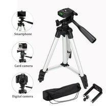 Tebru Flexible 360° Tripod Stand 41.33" Aluminum Tripod for Camera/Smartphone, Black