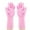 Pink, variant on SDJMa Dishwashing Gloves for Kitchen, Silicone Dishwashing Gloves Reusable Rubber Cleaning Gloves, Dishwashing Gloves Silicone Glove Brush, Washing Gloves for Housework, Car, Bathroom, Clothes, Pet