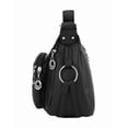 thumbnail image 3 of Bolso Xtellar Bandolera Multibolsillos De Piel Suave Para Mujer Color Negro, 3 of 5