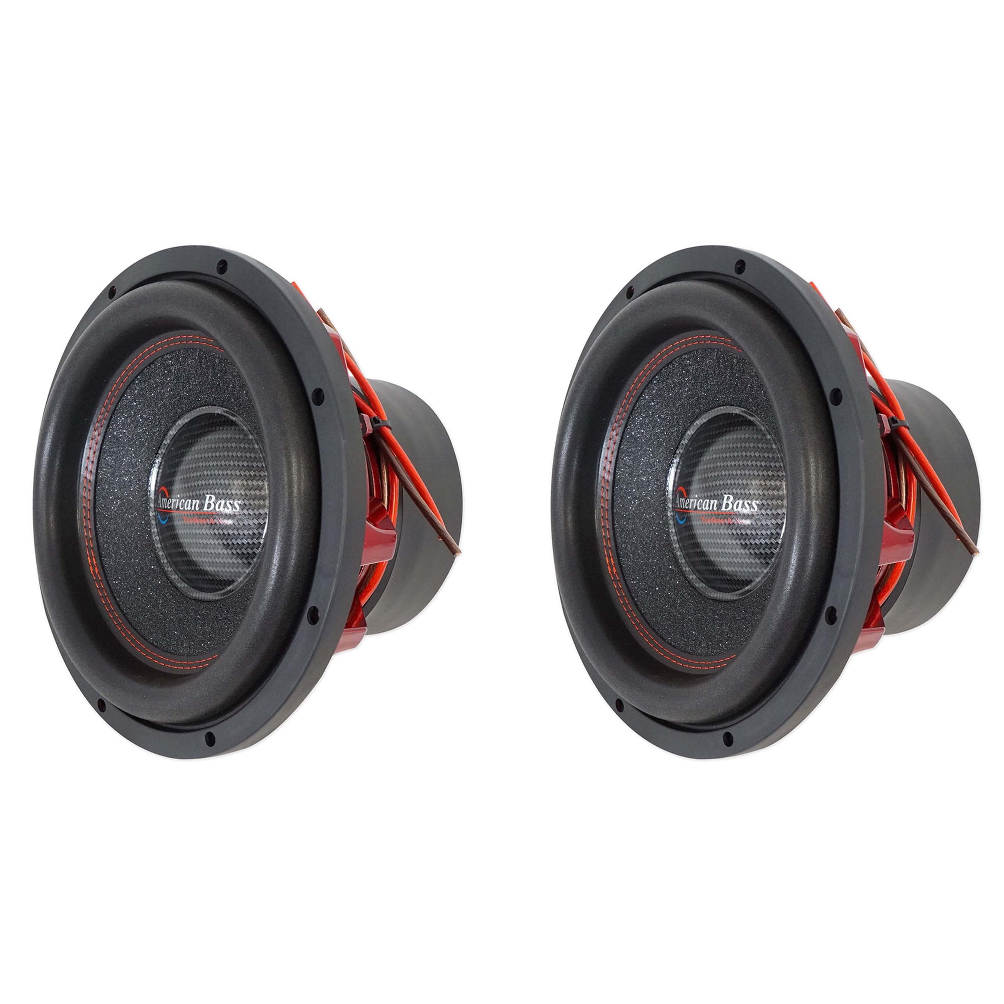 American Bass HAWK 1244 12" Car Subwoofers, 3000W Max/1500W RMS, Dual 4 Ohm (Pair)