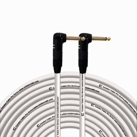Coluber Cable Right Angle 1/4" TS to Right Angle 1/4" TS Pro Audio Connector