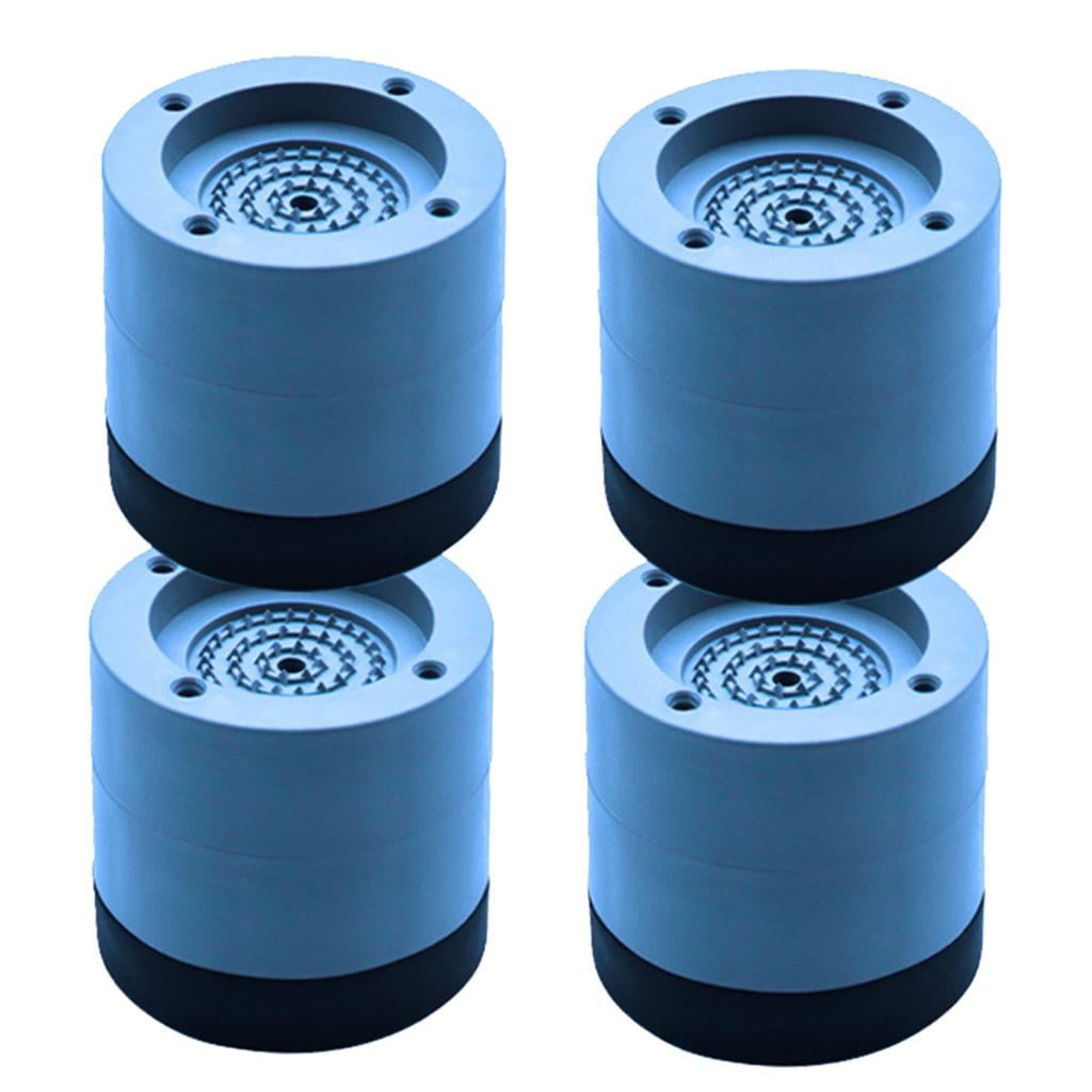 WLPZXP 4Pc Anti Vibration Pads Washer & Dryer Pedestals Fit All Machines Protects Floor Blue 6cm