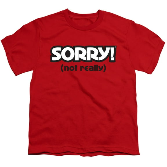 Sorry Not Sorry S/S Youth 18/1 T-Shirt Red