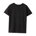 thumbnail image 3 of Camiseta de mujer con cuello redondo, ropa clásica, camiseta básica, camisetas de verano para playa S, 3 of 7