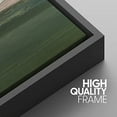 thumbnail image 4 of PixonSign Framed Wall Art Set Abstract Green Hill Landscape with Skyline Graffiti Patterns Artwork Neutral Minimalism Bohemian Colorful Modern Prints for Home Decor - 24"x36"x3 Panels Black, 4 of 5