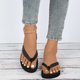 thumbnail image 4 of Zapatillas de mujer, zapatillas para mujer, zapatos casuales planos a la moda, chanclas, sandalias, zapatos para mujer Eva negro 37,Black, 4 of 5