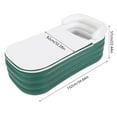 thumbnail image 2 of Foldable Portable Standing Bathtub Inflatable Bathtub Unisex SPA Bathtub for Shower Stall Hot Bath and Ice Bath (59.84*32.28*22.44 inches, Dark Green), 2 of 15