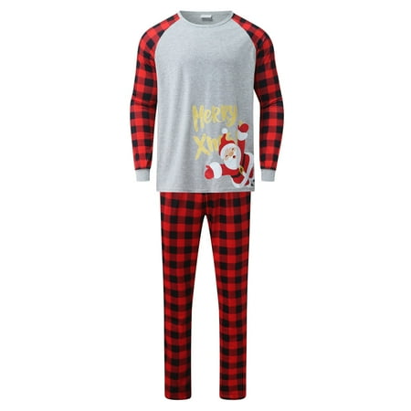 

Christmas Gifts Family Pajamas Christmas Pajamas Decorative Pajamas Set With Various Patterns Polyester Grey 2Xl