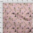 thumbnail image 3 of oneOone Cotton Poplin Twill Pink Salmon Fabric Floral Dress Material Fabric Print Fabric By The Yard 56 Inch Wide-4K, 3 of 4