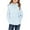 Light Blue, variant on Girls Pullover Hoodies Fuzzy Fleece Hooded Sweatshirt Solid Color Casual Fa𝘂x F𝘂r Furry Coat Soft Plush Top Christmas Sweater