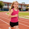 thumbnail image 6 of qucoqpe 5-Pack Toddler Girls Basic Racerback Tank Tops Lightweight Versatile Solid Comfy Sleeveless Breathable Athletic Undershirts 5PC for 1-13 Years Kids, 6 of 7