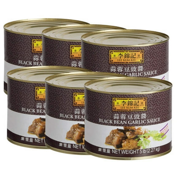 Lee Kum Kee Sauce à l'Ail et aux Haricots Noirs 5 lb - 6/caisse - Rehausseur de Saveur Savoureux et Audacieux