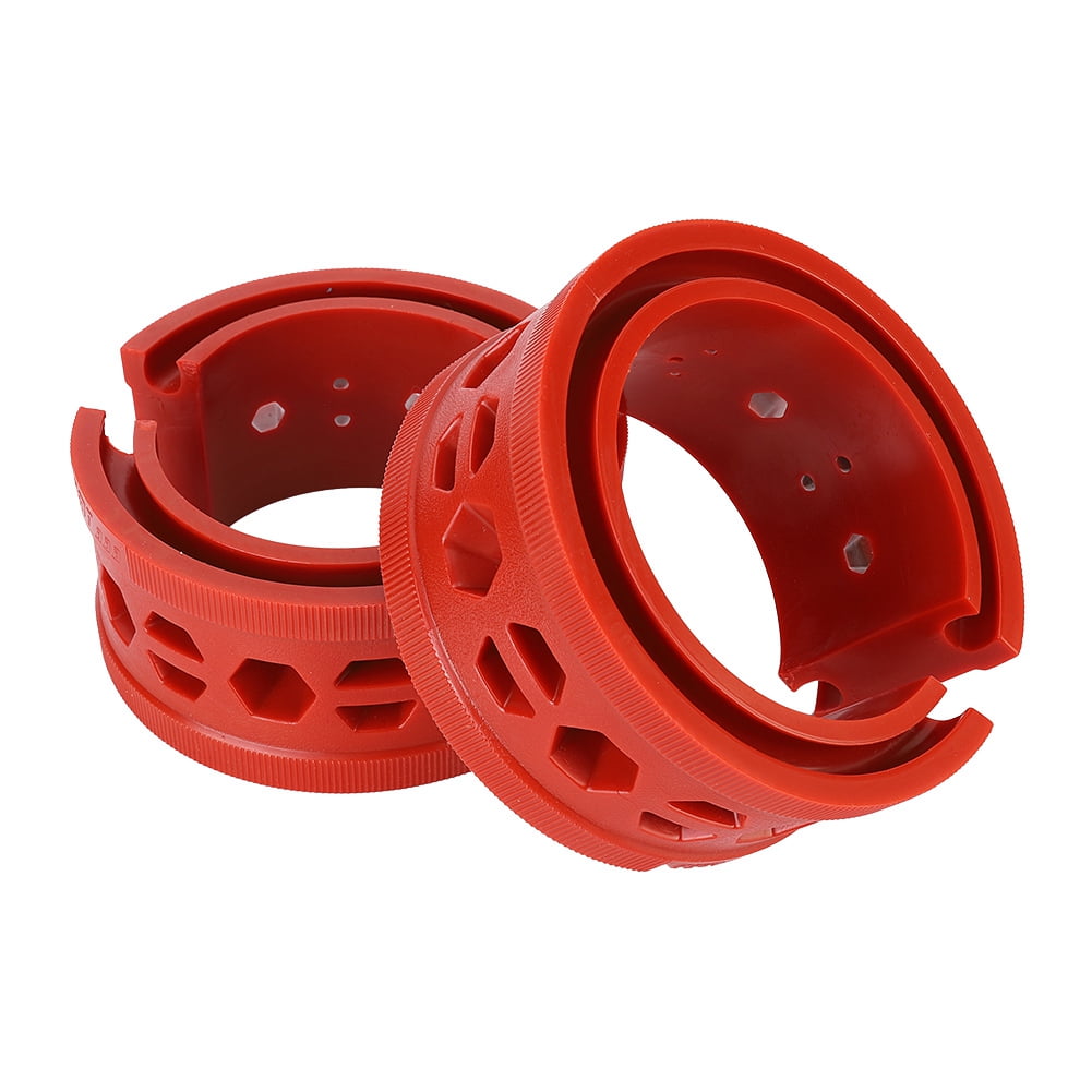 LYUMO Shock Springs Bumpers,2Pcs/Set SEBS Red Car Shocks Struts Damper