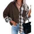 thumbnail image 2 of Tops De Moda Para Mujer, Camisa Con Hombros Caídos Y Solapa Amigable Con La Piel Para Viajes Para Dama Para Vacaciones ANGGREK Otros, 2 of 6