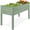Sage, variant on Best Choice Products 48x24x30in Raised Garden Bed, Scalloped Design, Elevated Wooden Planter for Yard - White