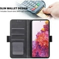 thumbnail image 4 of Galaxy S20 FE 5G Case, Wallet Folio Flip PU Leather Magnetic Buckle Slim Back Cover Built-in Card Holder Slot and Stand for Samsung Galaxy S20 Fan Edition 5G (Black), 4 of 6