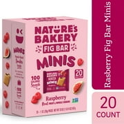 Natures Bakery, Raspberry Fig Bar Minis, 1 oz, 20 Count