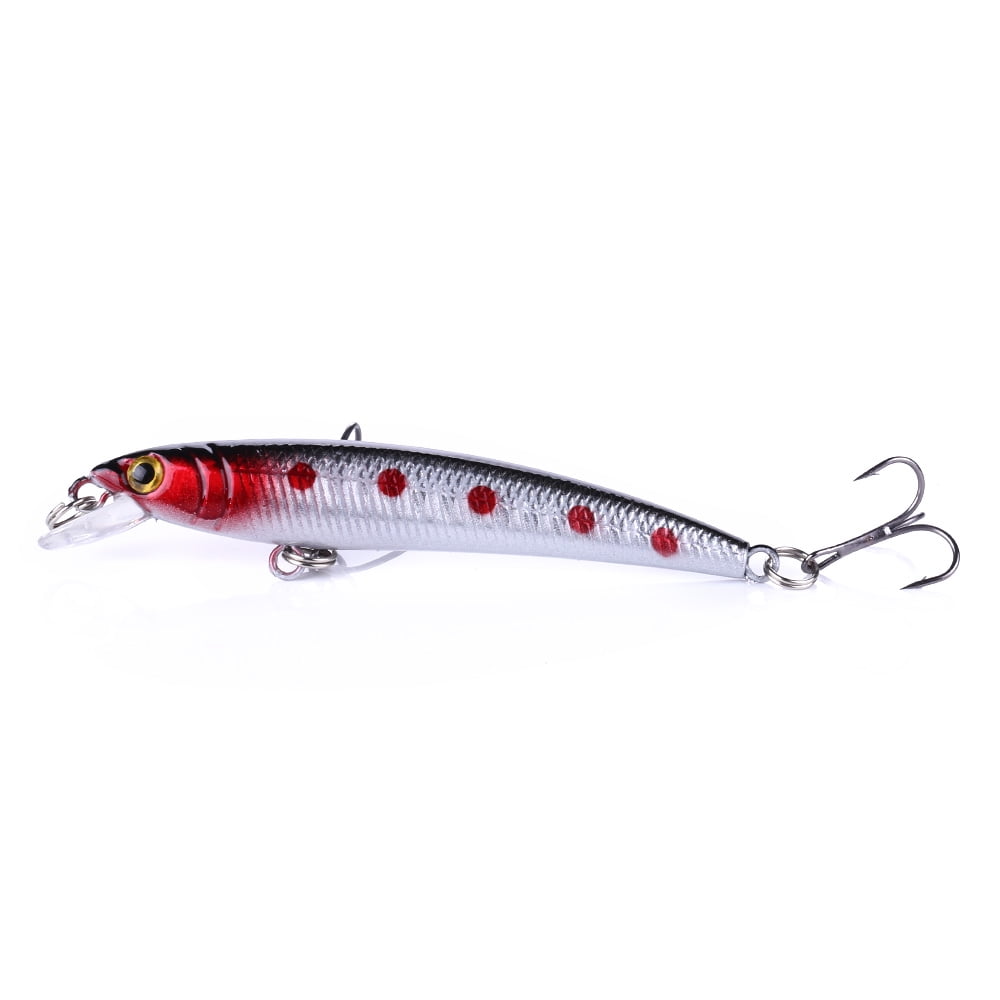 HENGJIA Minnow Bass Fishing Lures, Jerkbait Lure Set Hard Baits Crankbait for Catfish Trout Walleye Fishing Bait 12Pcs/kit