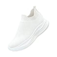 thumbnail image 2 of Domzle Womens Walking Shoes Hands Free Slip On Lightweight Breathable Sneakers Non Slip Comfortable for Work Travel Gym Casual Wear White 39, 2 of 4