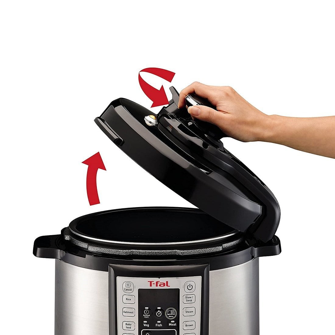 T FAL RAPID PRO CY505E 12 in 1 Programmable Electric Pressure Cooker Refurbished Walmart